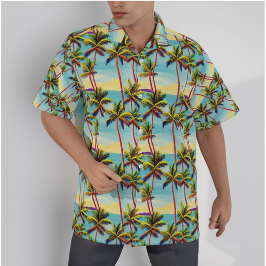 Aloha Vibe Tropical Floral Men's Hawaiian Shirt