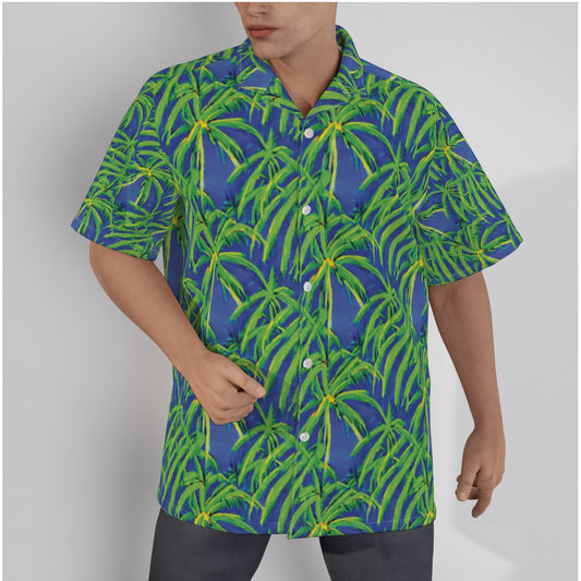 Tropical Palm Tree Hawaiian Shirt - Exotic Island Style