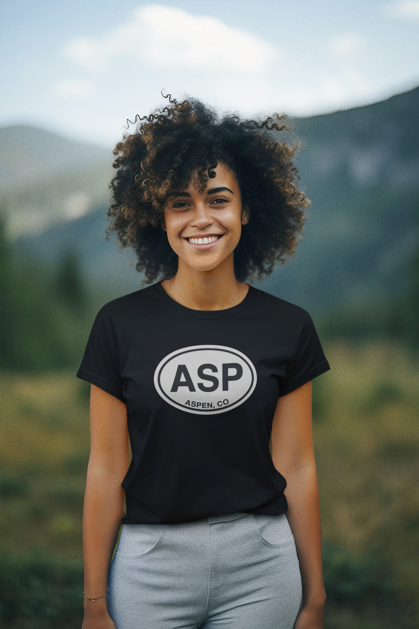 Aspen Essential Comfort Tee: Stylish & Durable Women’s T-Shirt – Perfect Souvenir