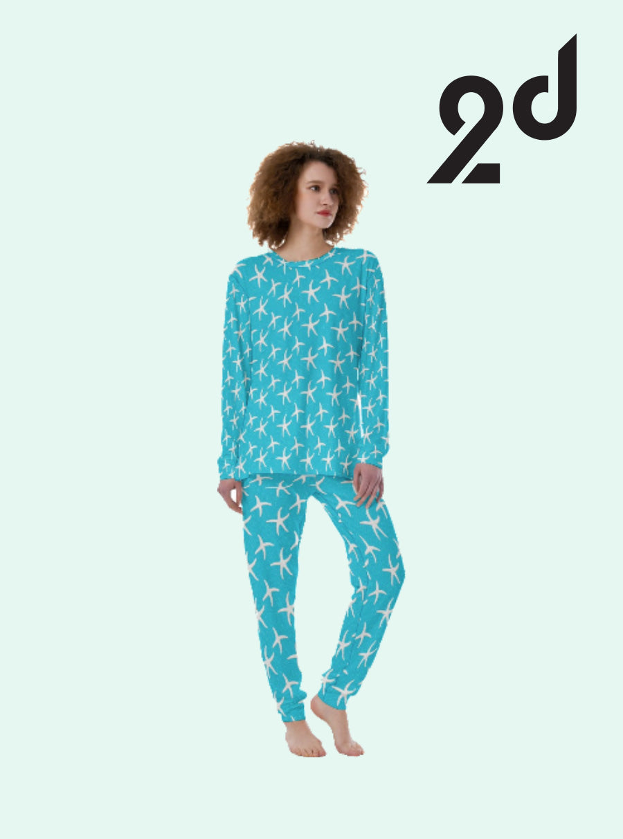 Comfy Blue PJ set, Long pant PJs, Cozy Sleepwear, Soft Pajama Set, Pajamas