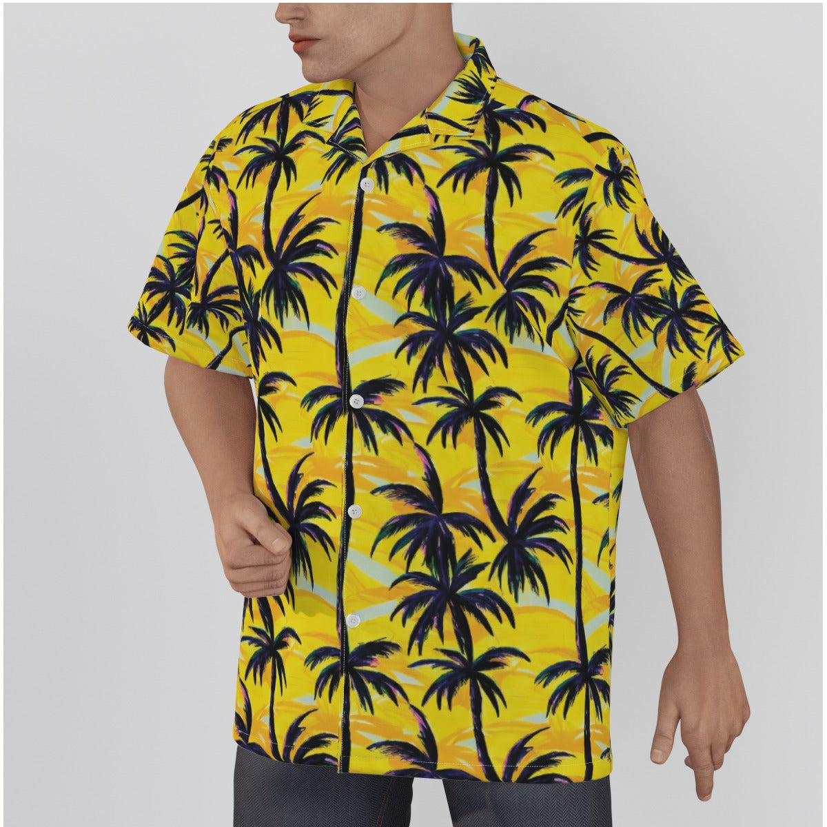 Banana Palm Tree Men's Hawaiian Shirt