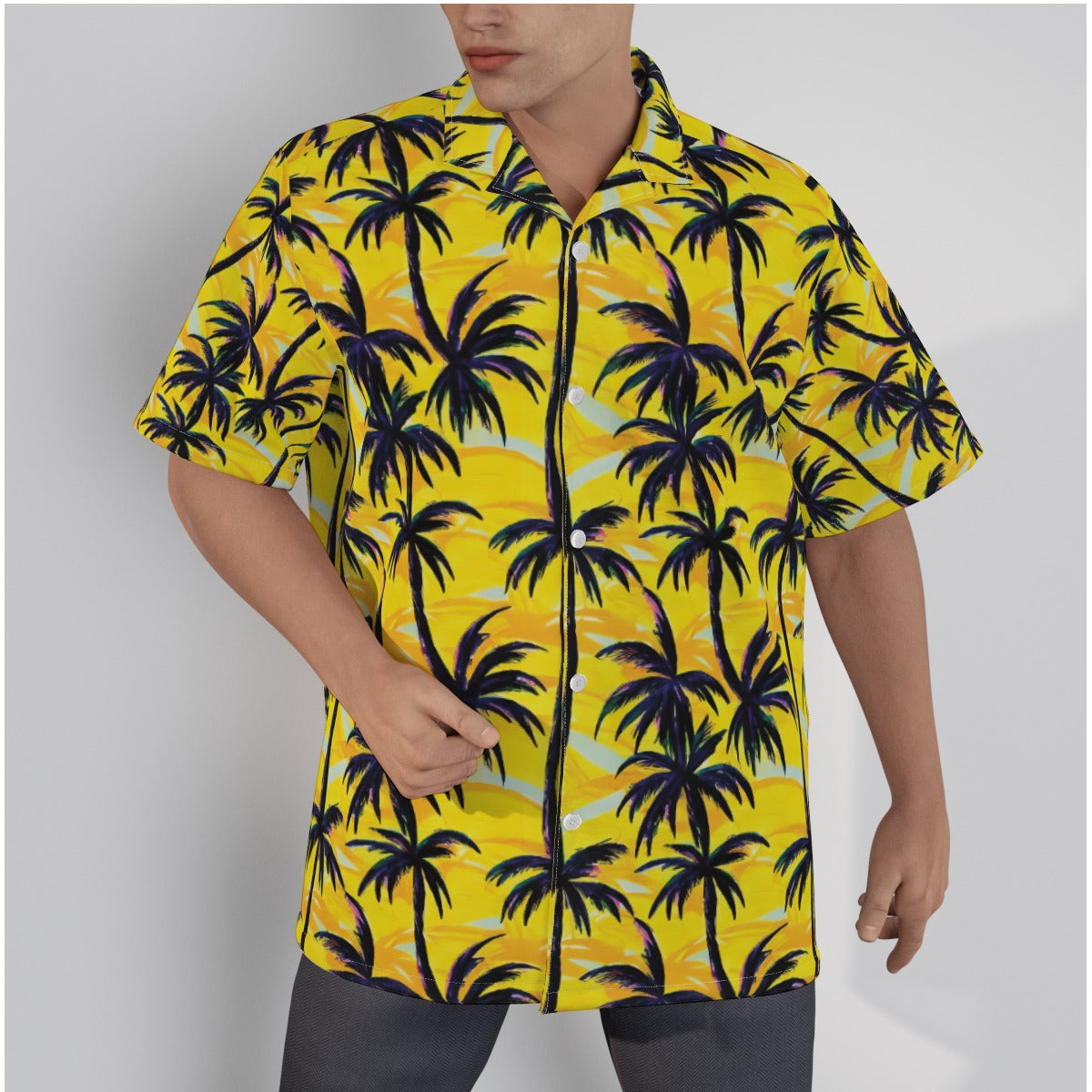 Banana Palm Tree Men's Hawaiian Shirt