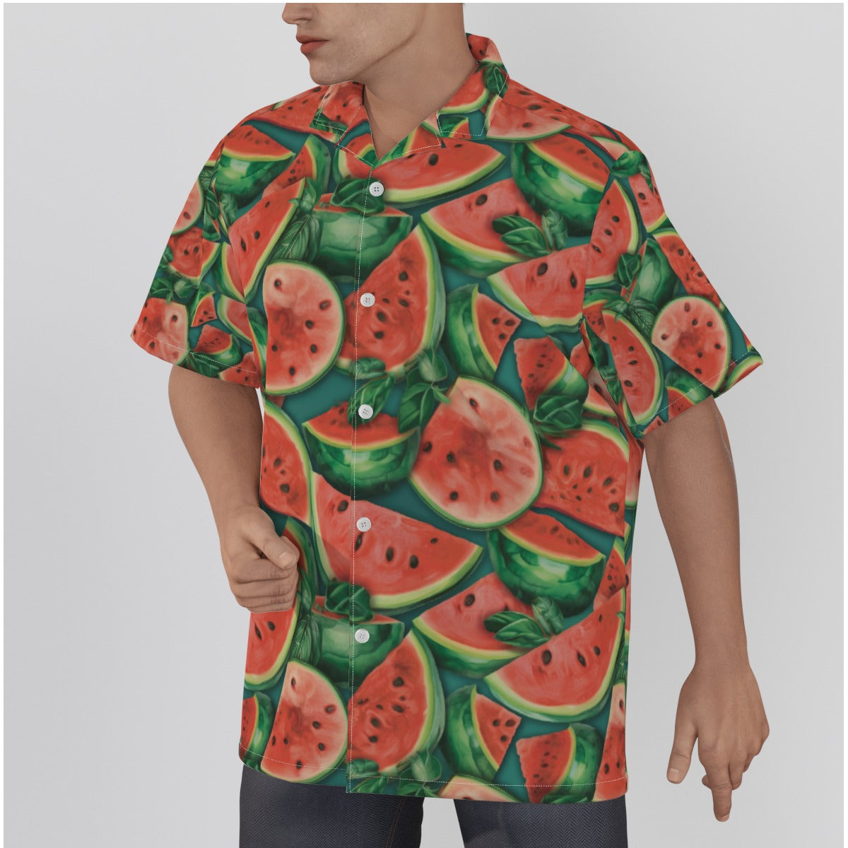 Watermelon Season Men's Hawaiian Shirt