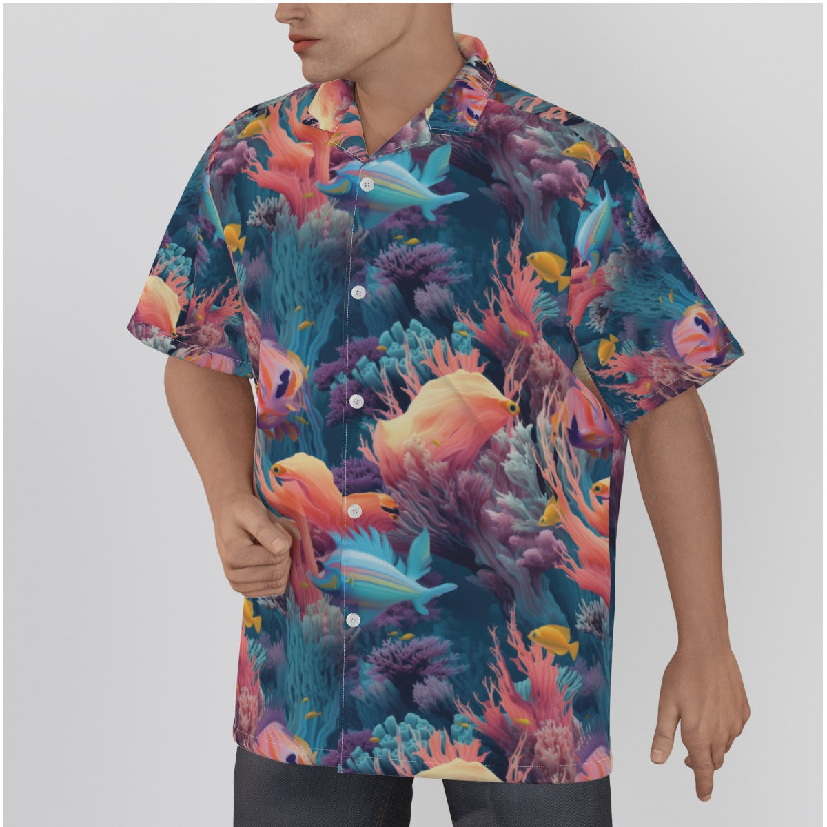 The Coral Reef Men's Hawaiian Shirt
