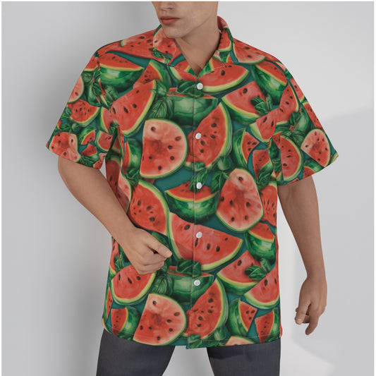 Watermelon Season Men's Hawaiian Shirt