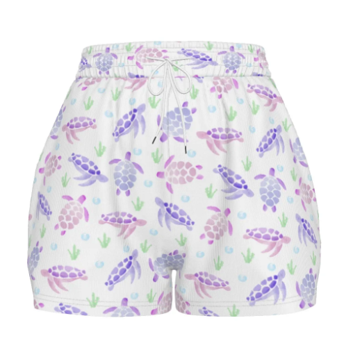 Women's Turtle Pattern Shorts