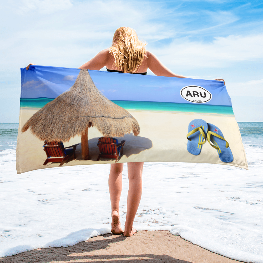 Aruba Beach Blanket Towel - My Destination Location