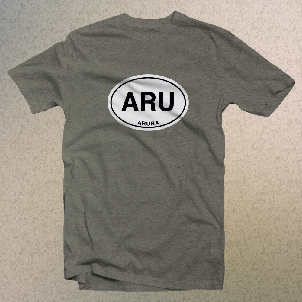Aruba Classic Logo Comfort Colors Men's & Women's Souvenir T-Shirts - My Destination Location