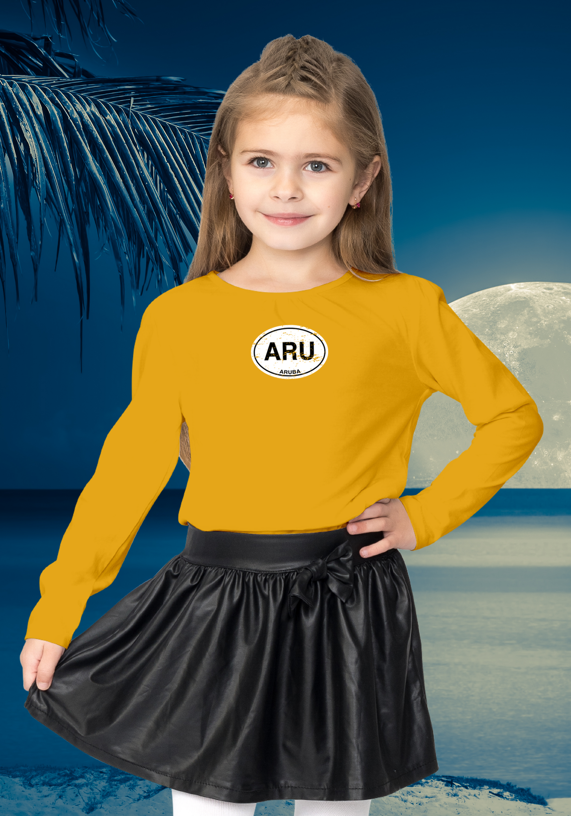 Aruba Youth Classic Long Sleeve T-Shirts - My Destination Location