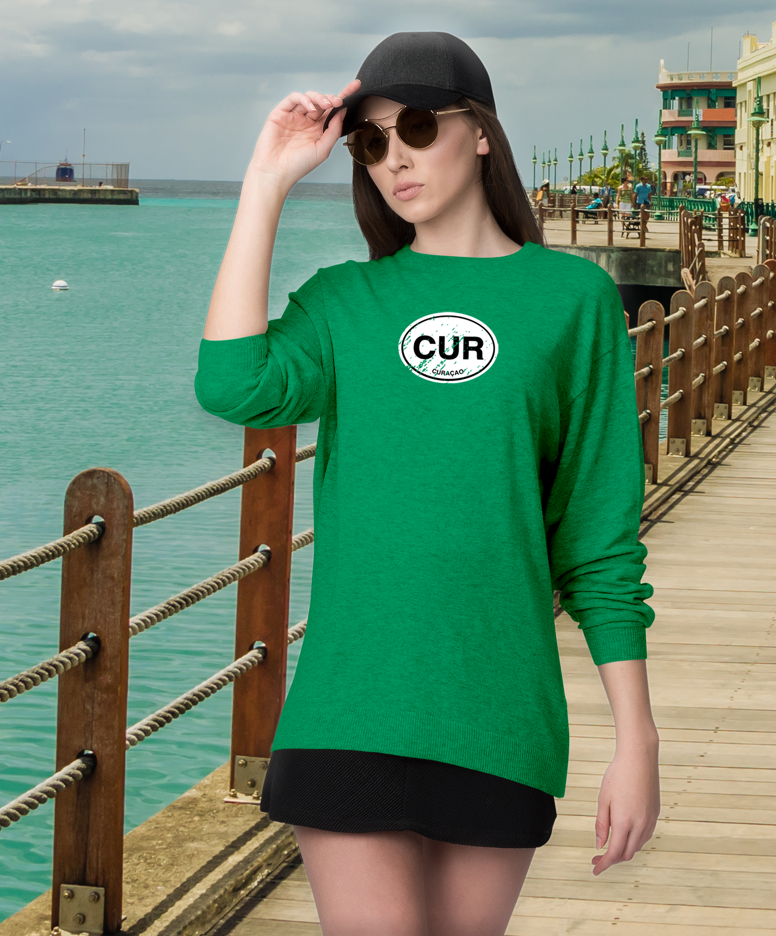Curacao Women's Classic Long Sleeve T-Shirts - My Destination Location