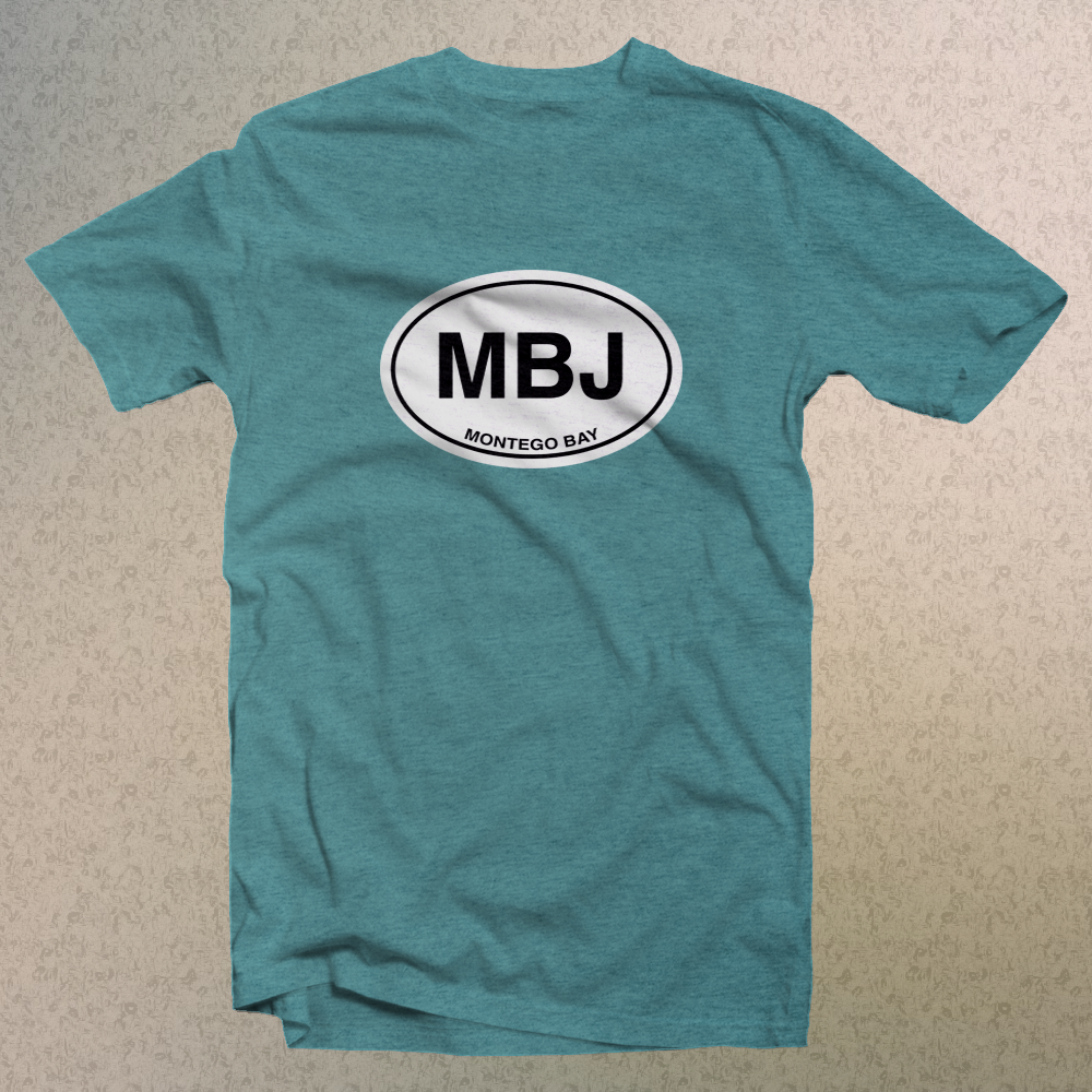 Montego Bay Jamaica Classic Logo Comfort Colors Men's and Women's Souvenir T-Shirts - My Destination Location