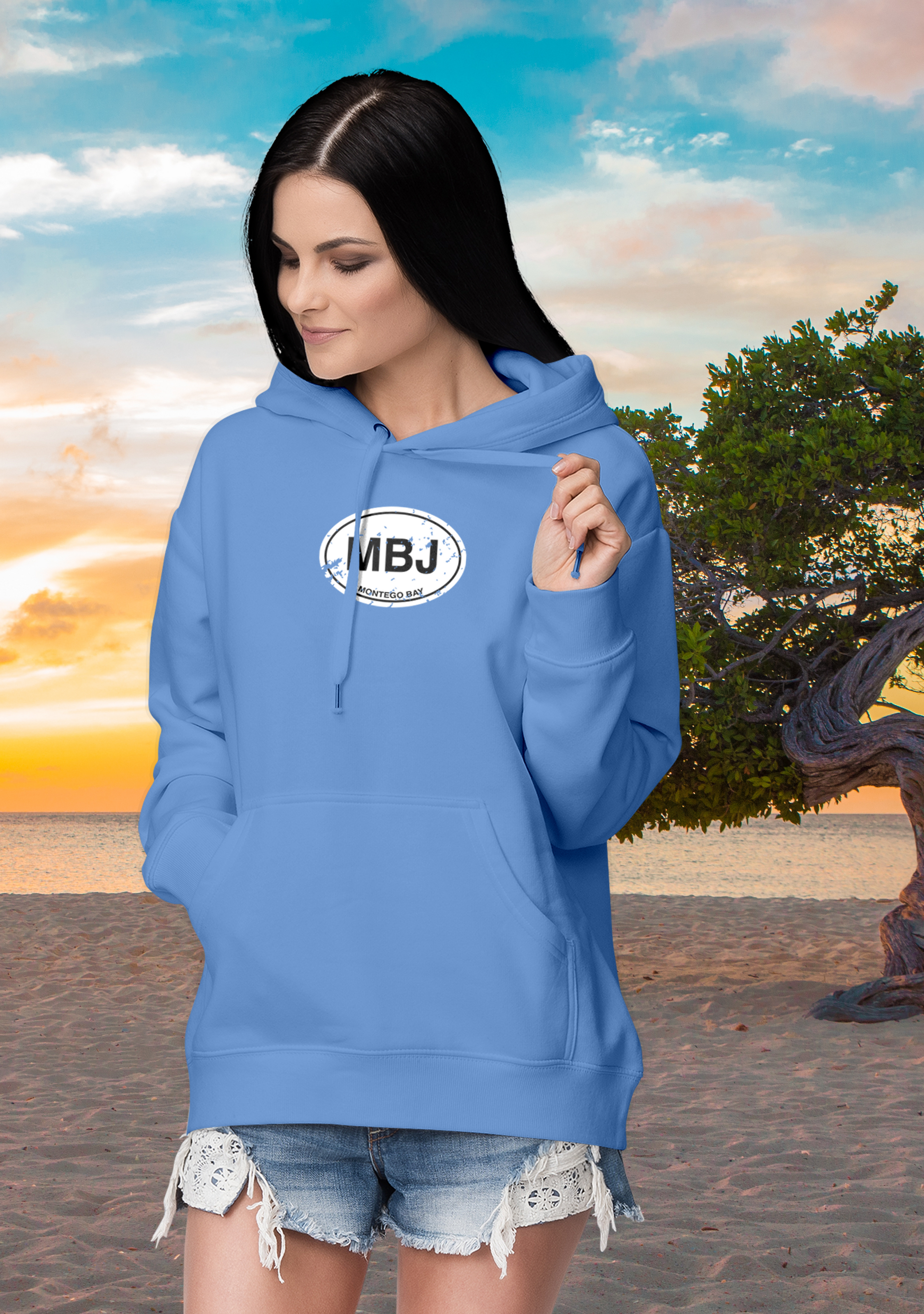 Montego Bay Men's and Women's Classic Adult Hoodie - My Destination Location