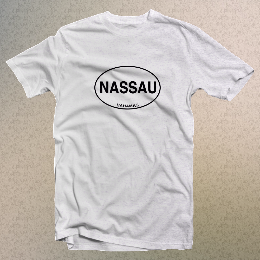 Nassau Bahamas Classic Logo Comfort Colors Men's and Women's Souvenir T-Shirts - My Destination Location