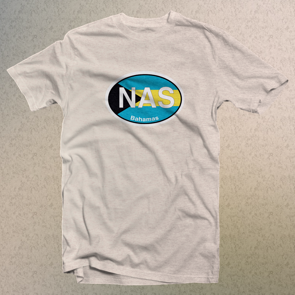 Nassau Bahamas Flag Logo Comfort Colors Men's and Women's Souvenir T-Shirts - My Destination Location