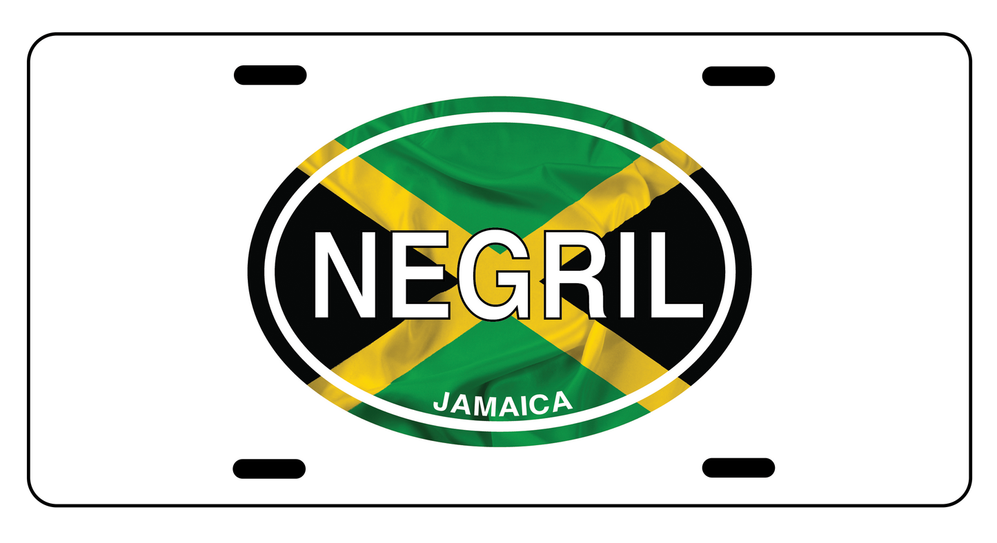 Negril Flag Logo License Plates - My Destination Location