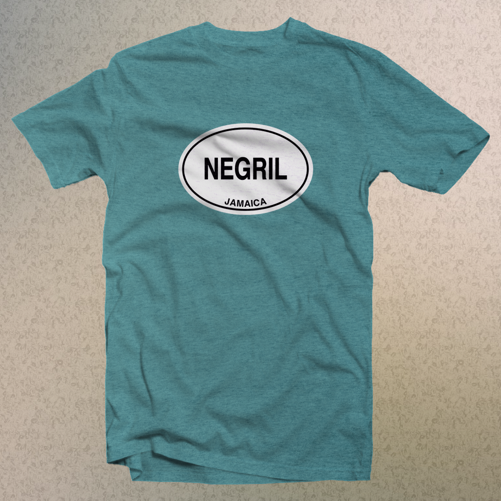 Negril Jamaica Classic Logo Comfort Colors Men's and Women's Souvenir T-Shirts - My Destination Location