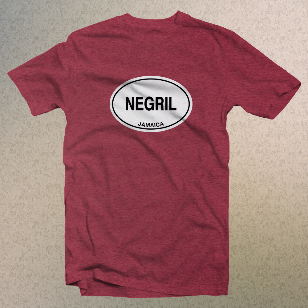 Negril Jamaica Classic Logo Comfort Colors Men's and Women's Souvenir T-Shirts - My Destination Location