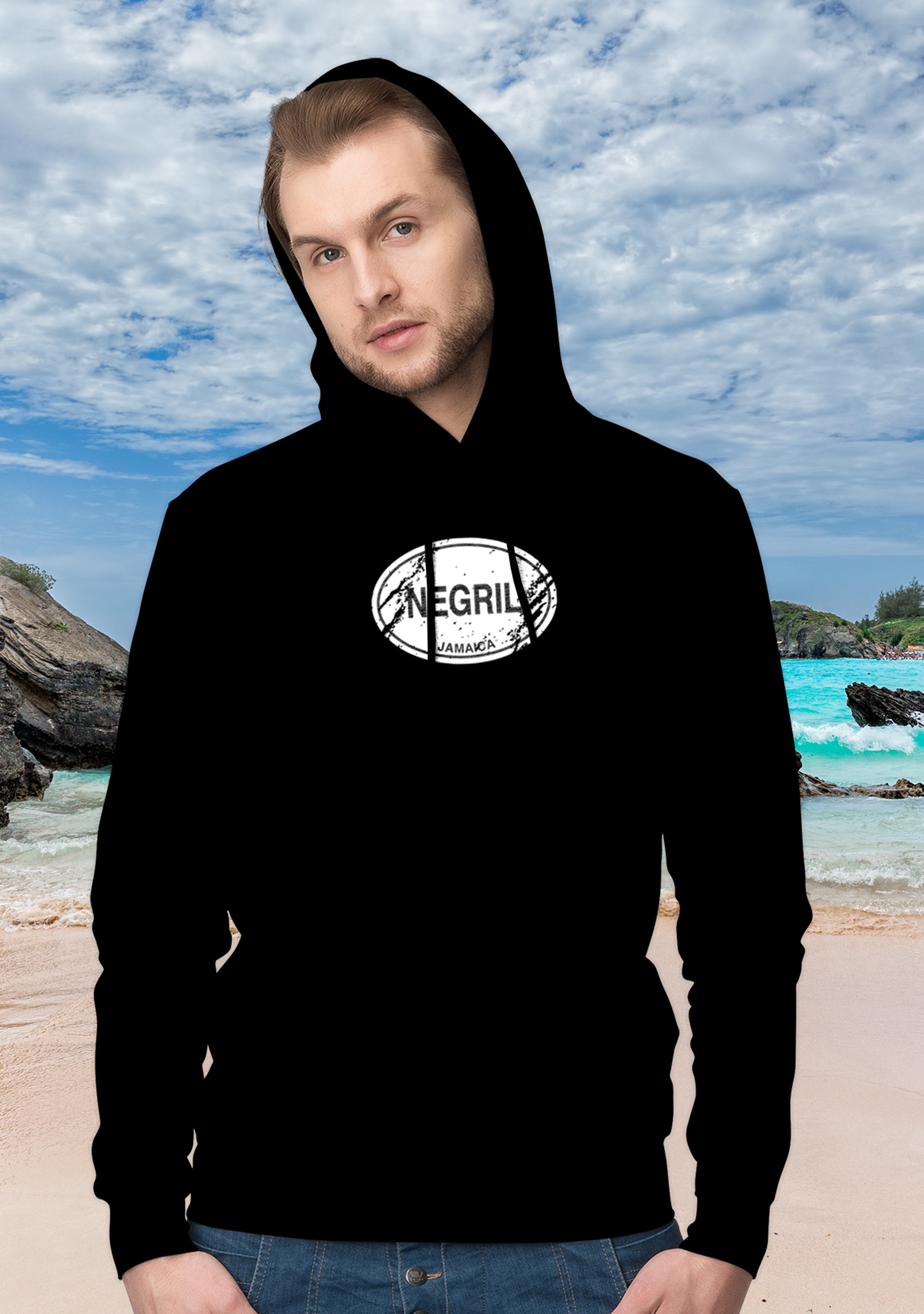Negril Men's and Women's Classic Adult Hoodie - My Destination Location