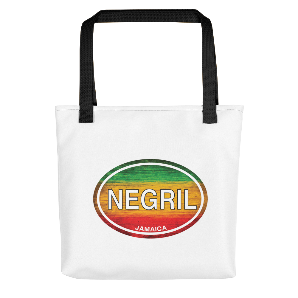 Negril Rasta Logo Travel Tote Bag - My Destination Location