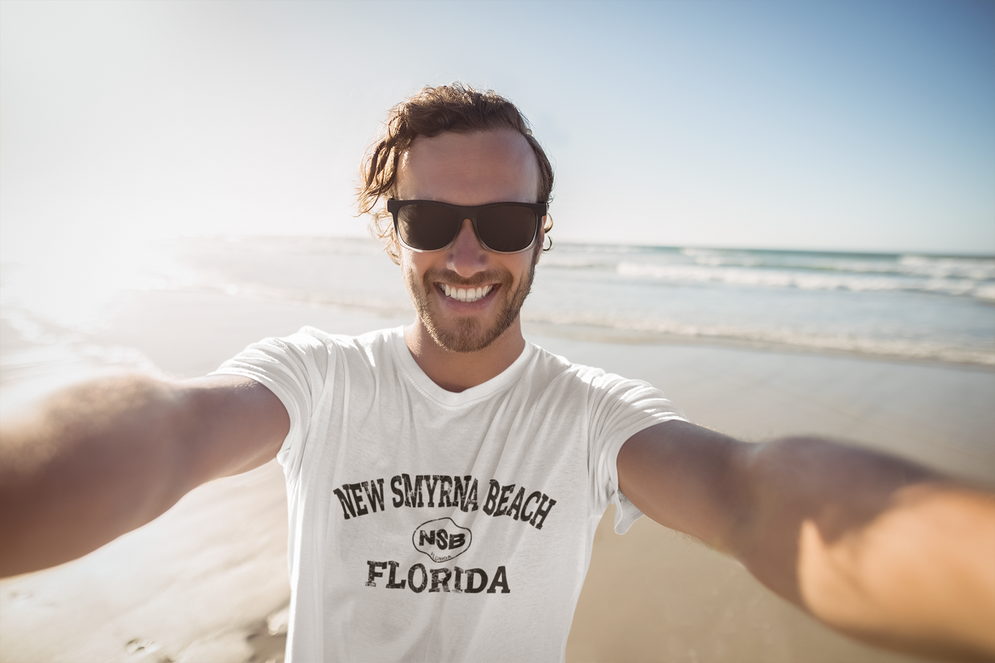 New Smyrna Beach Men's Academic T-Shirt Souvenir Gift - My Destination Location