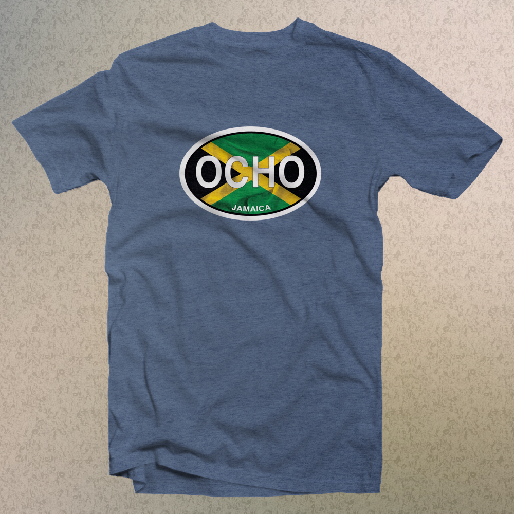 Ocho Rios Jamaica Flag Logo Comfort Colors Souvenir T-Shirts - My Destination Location