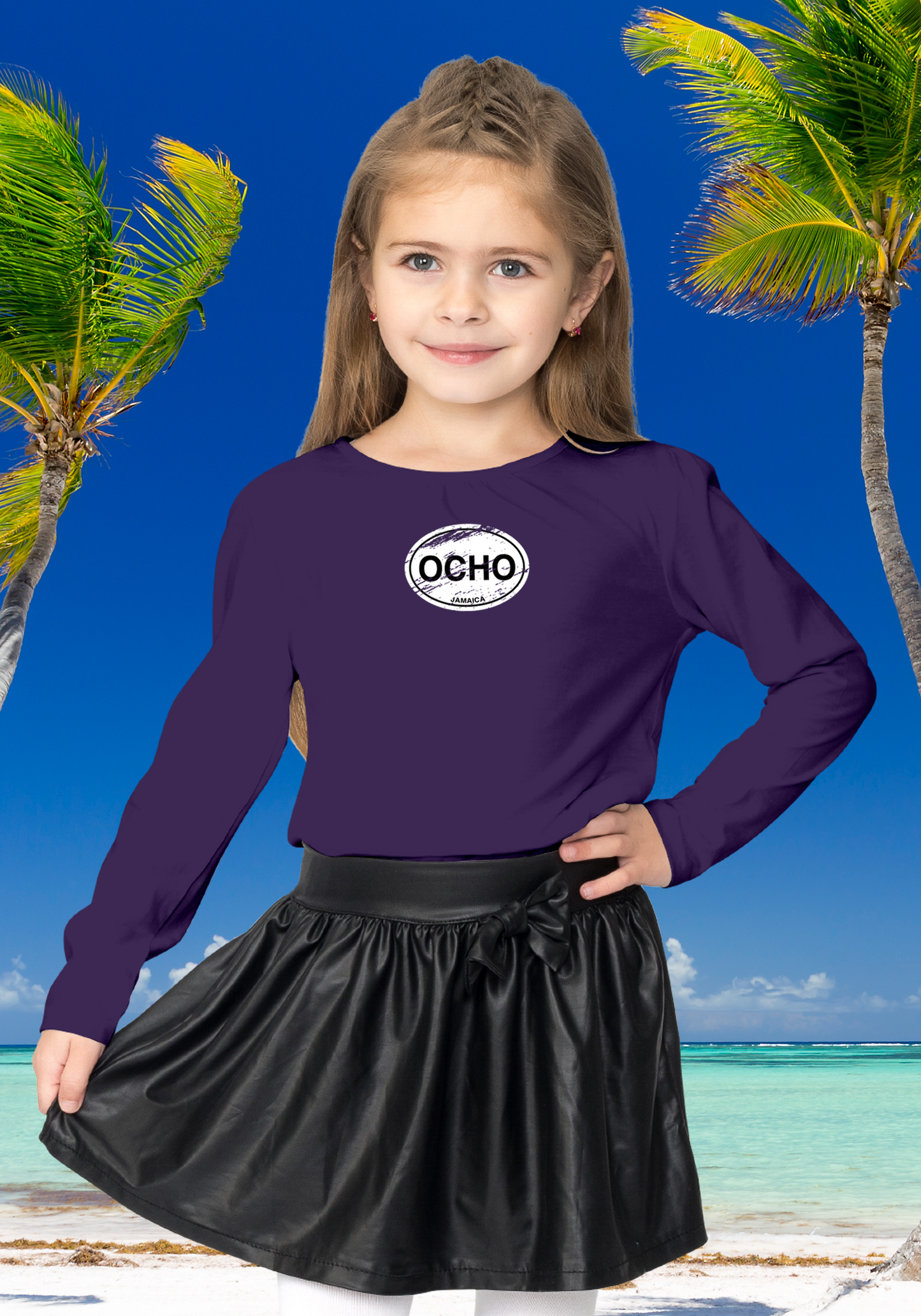 Ocho Rios Youth Classic Long Sleeve T-Shirts - My Destination Location