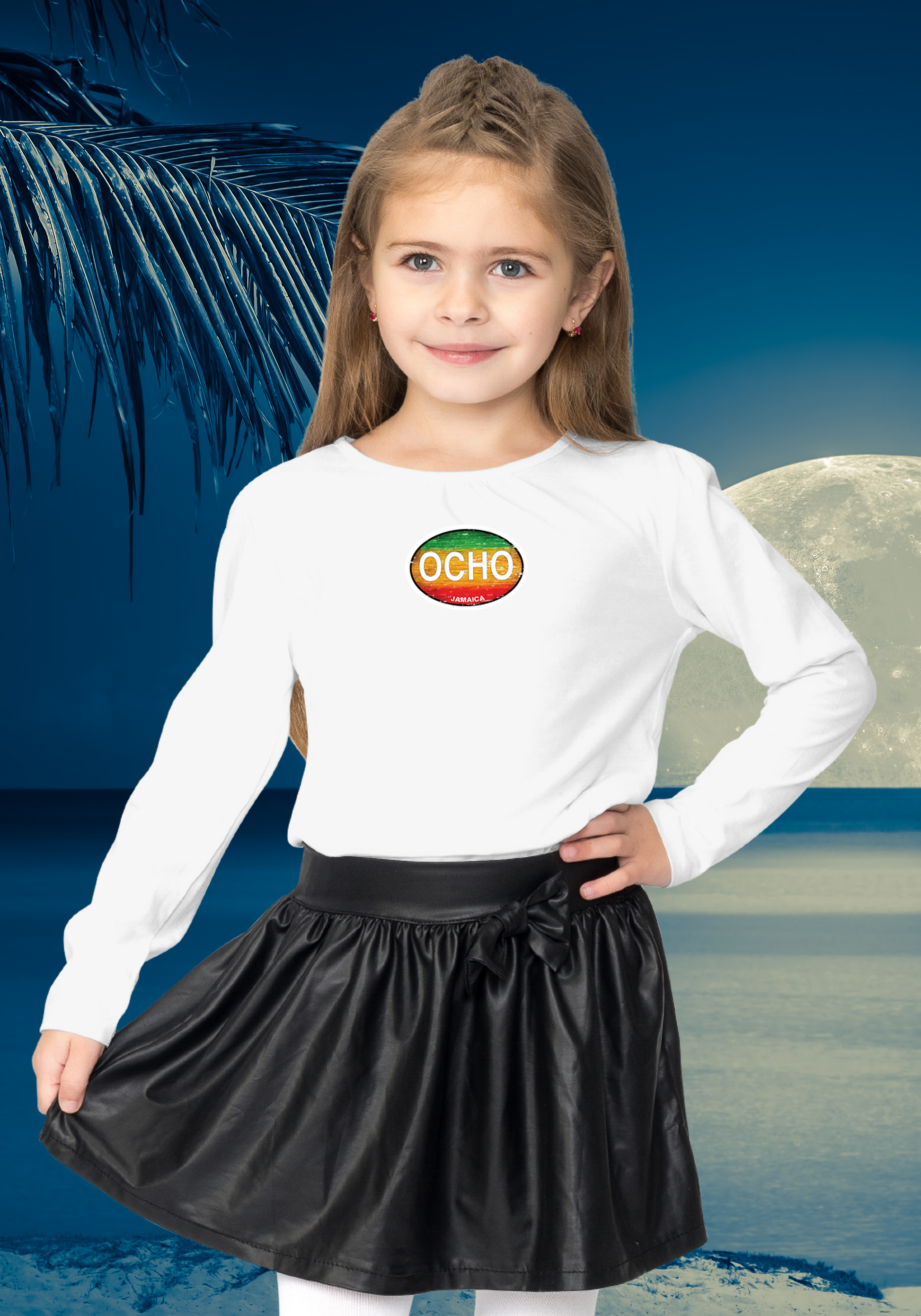 Ocho Rios Youth Rasta Long Sleeve T-Shirts - My Destination Location