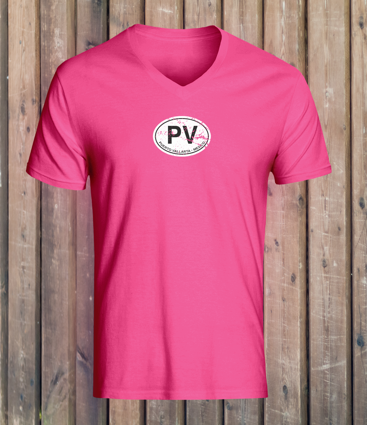 Puerto Vallarta Women's Classic V-Neck T-Shirts - My Destination Location
