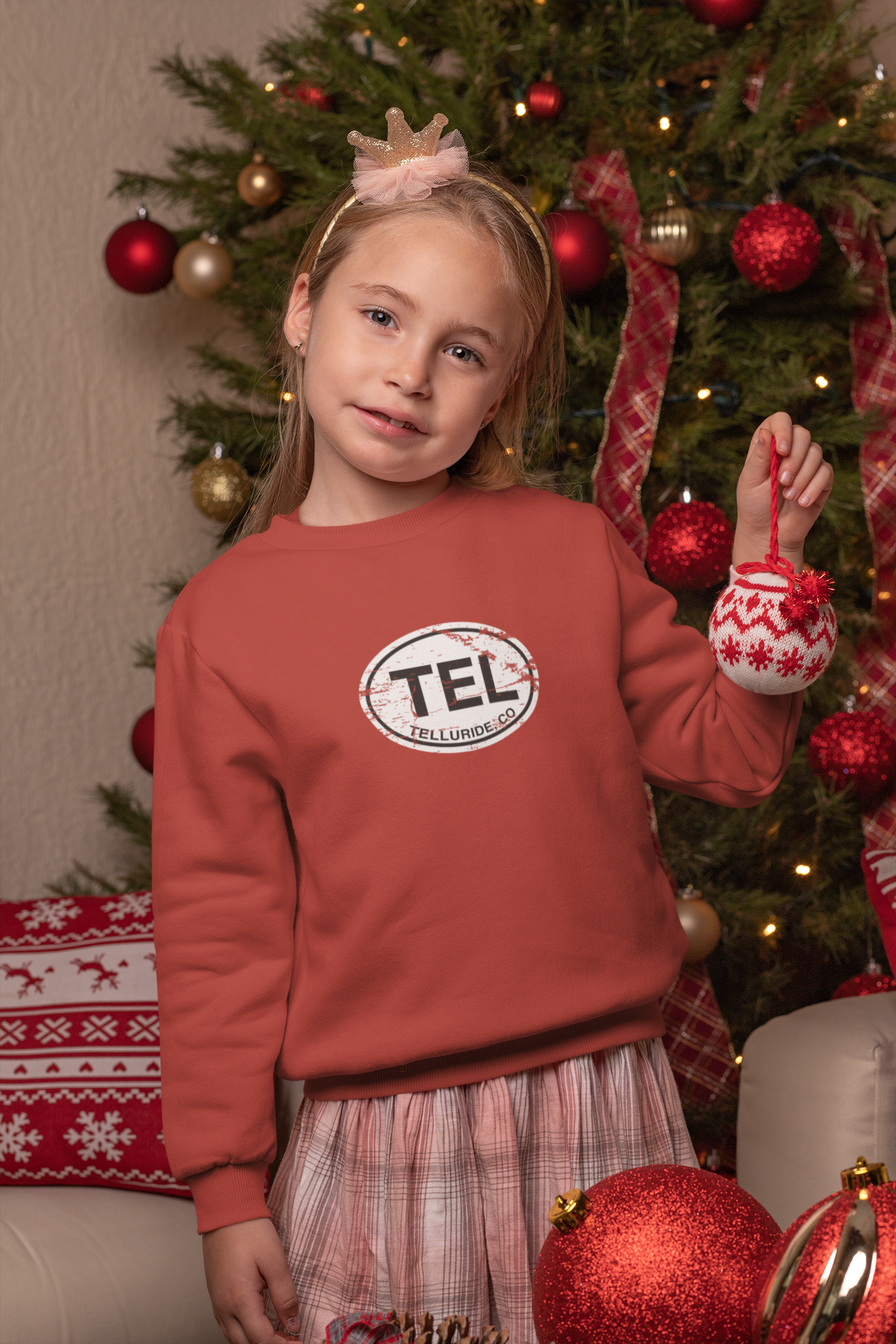 Telluride Youth Sweatshirt | Telluride Classic Oval Logo Youth Sweatshirt Souvenir Gifts - My Destination Location