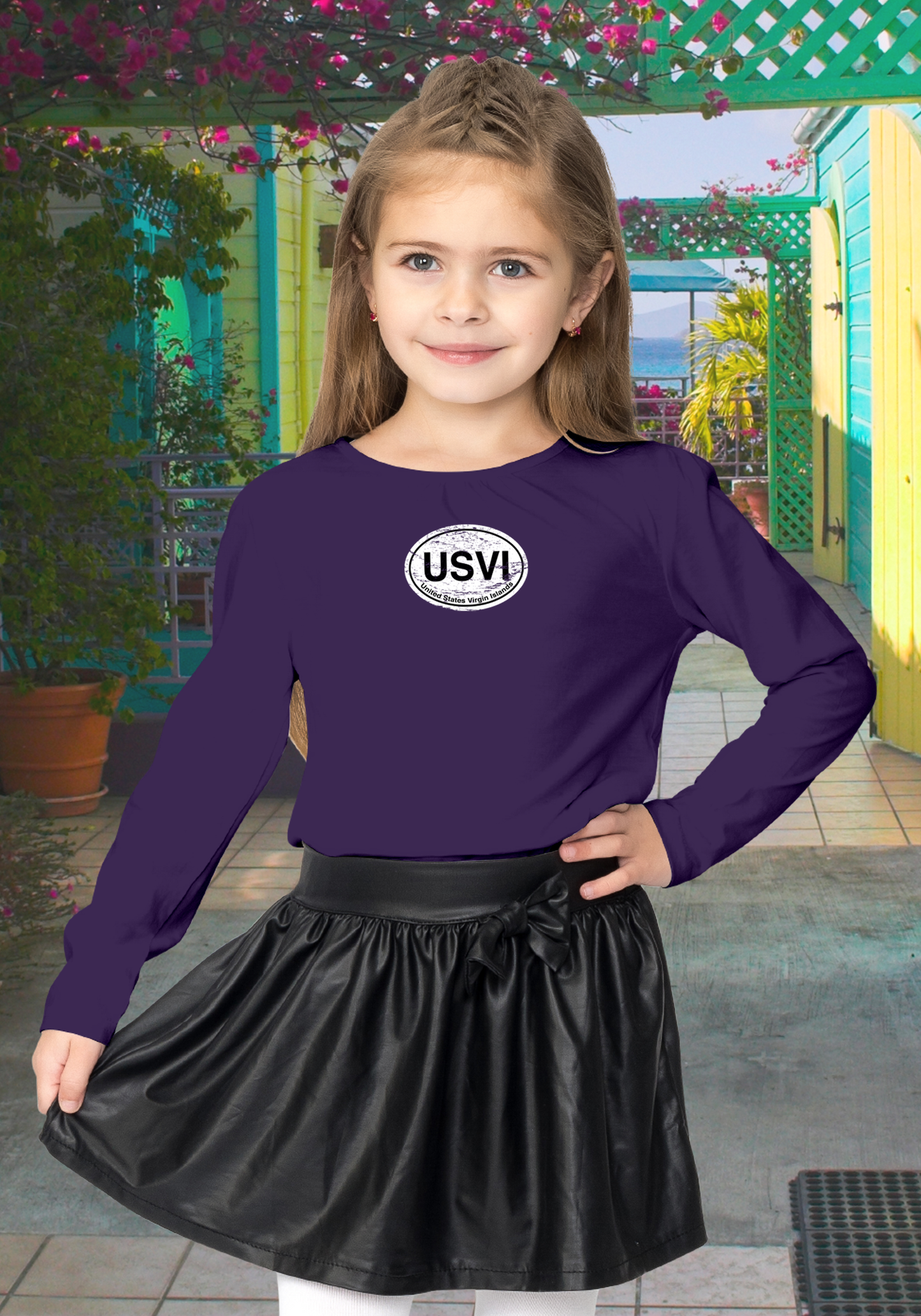 USVI Youth Classic Long Sleeve T-Shirts - My Destination Location