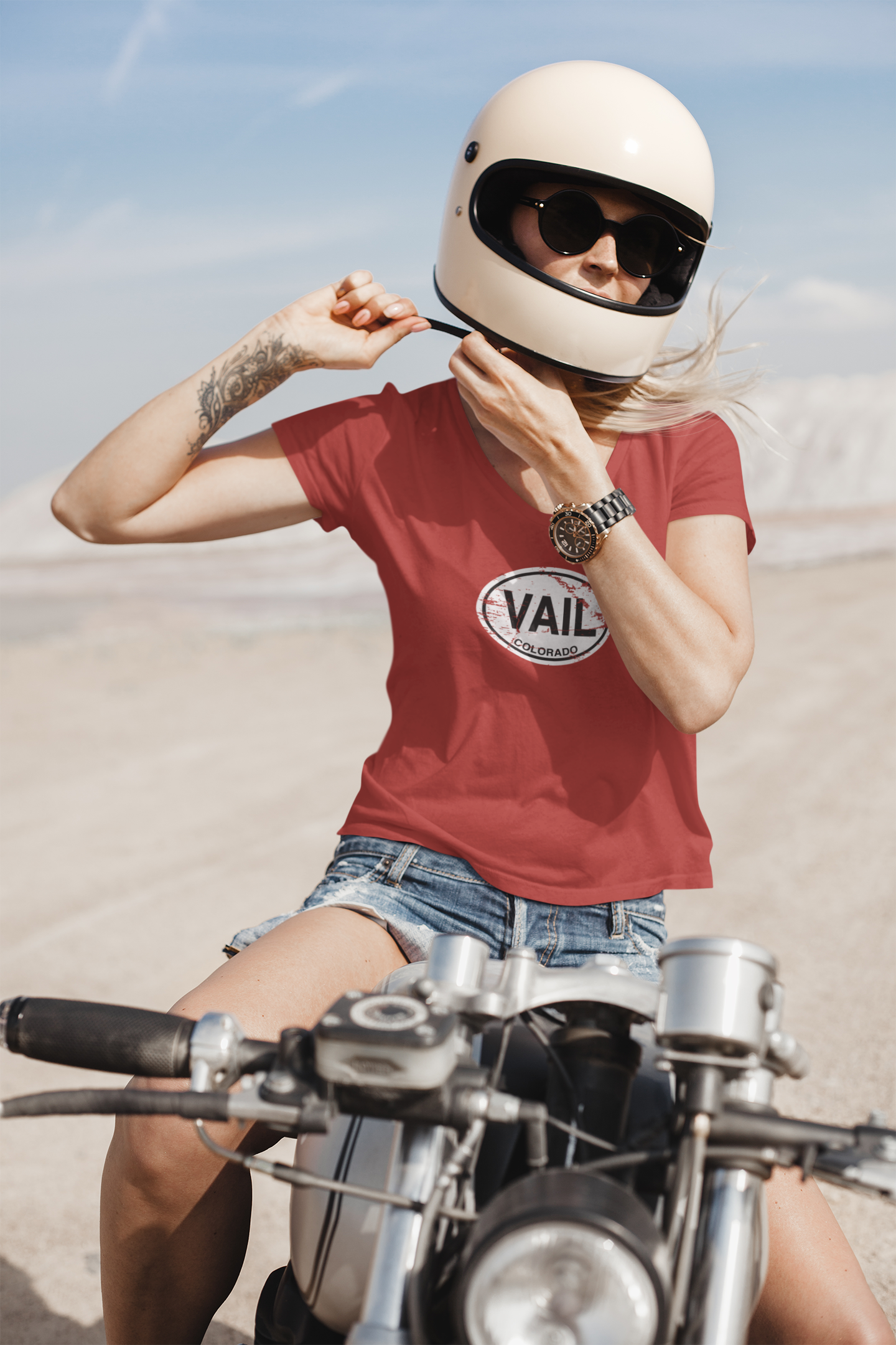 Vail, CO Women's V-Neck T-Shirt Souvenir Gift - My Destination Location