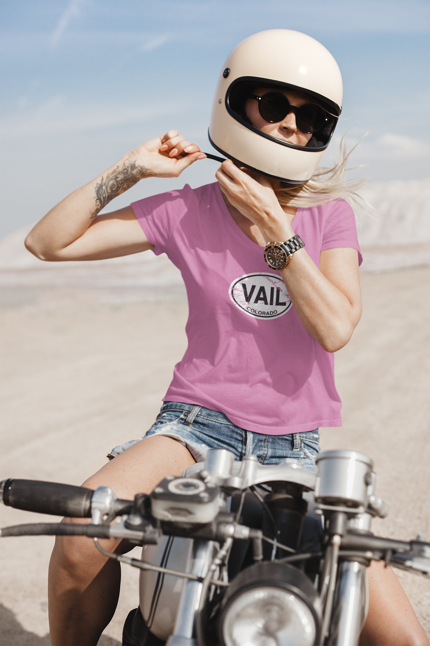 Vail, CO Women's V-Neck T-Shirt Souvenir Gift - My Destination Location