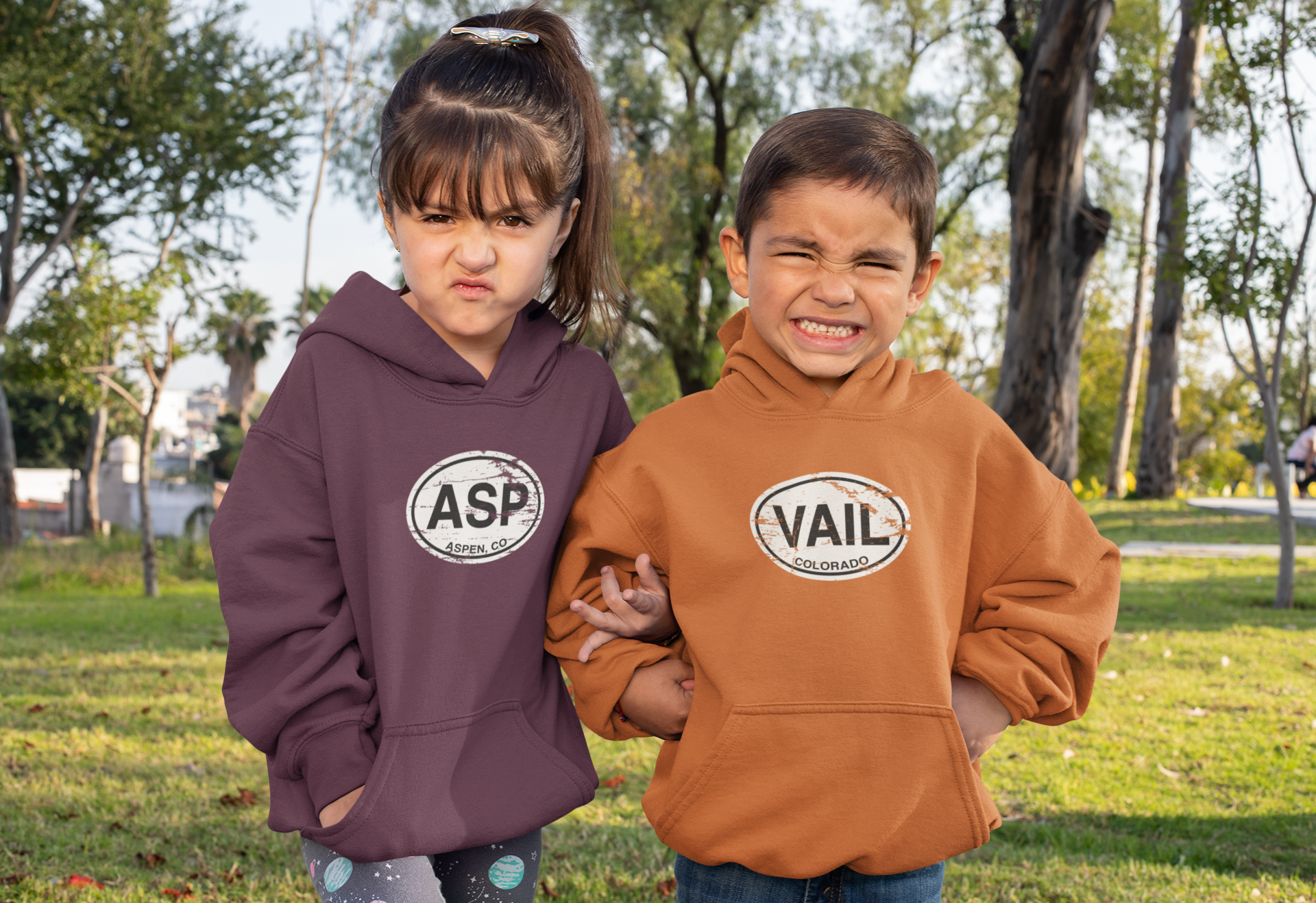 Vail Youth Hoodie | Classic Oval Logo Youth Hoodie Souvenir Gift - My Destination Location
